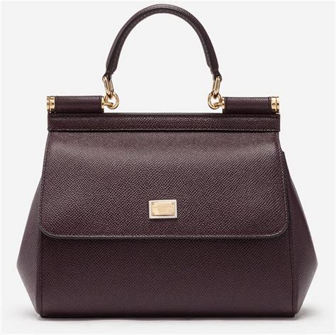 Small dauphine leather Sicily bag 